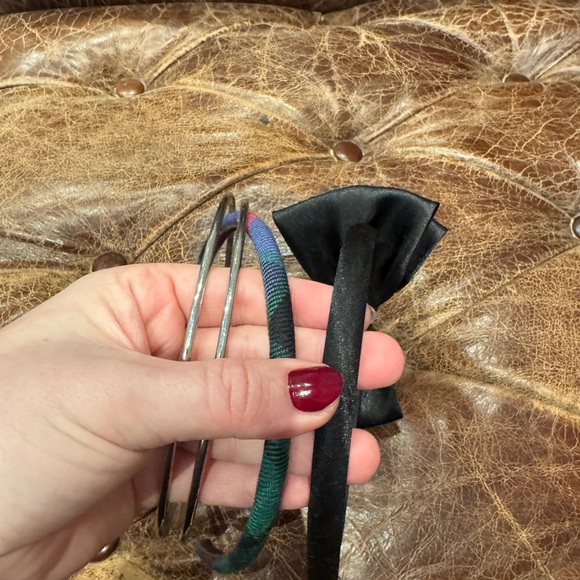 J. Crew Accessories - Elegant Black and Silver Headband Set